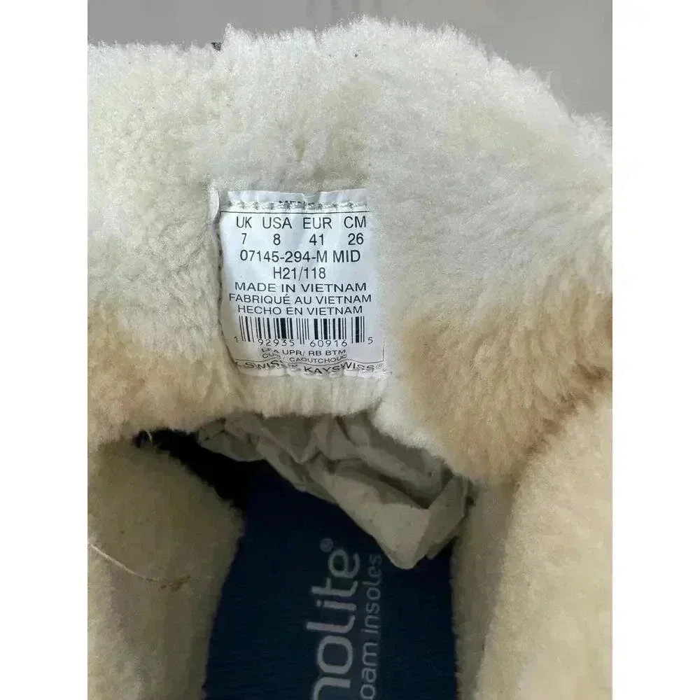 K-Swiss NWT Men’s Vista Trainer Mid Winter Sherpa Lined Size 8 Hike Outdoor Gorp - Picture 8 of 13